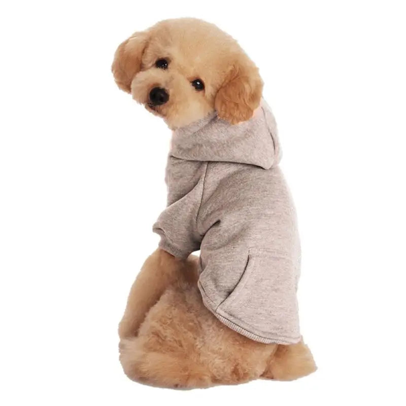 Pet Dog Cat Fleece Hoodie Warm Dog Clothes For Small Dogs Clothing Puppy Outfit Hoodies Soft Puppy Costume Black White Blue