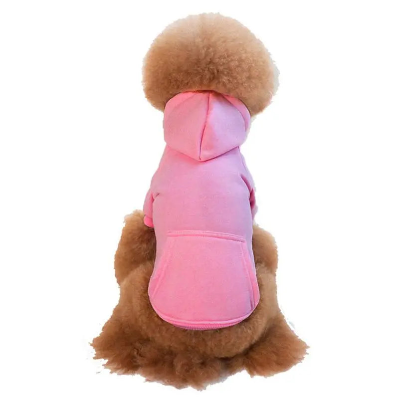 Pet Dog Cat Fleece Hoodie Warm Dog Clothes For Small Dogs Clothing Puppy Outfit Hoodies Soft Puppy Costume Black White Blue