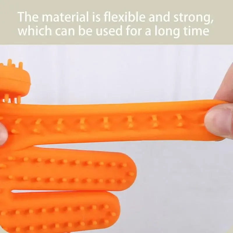 Silicone Pet Grooming Glove Double Sides Cat Dog Hair Remover Brush Comb Deshedding Bathing Washing Cleaning Supplies Comb Dog