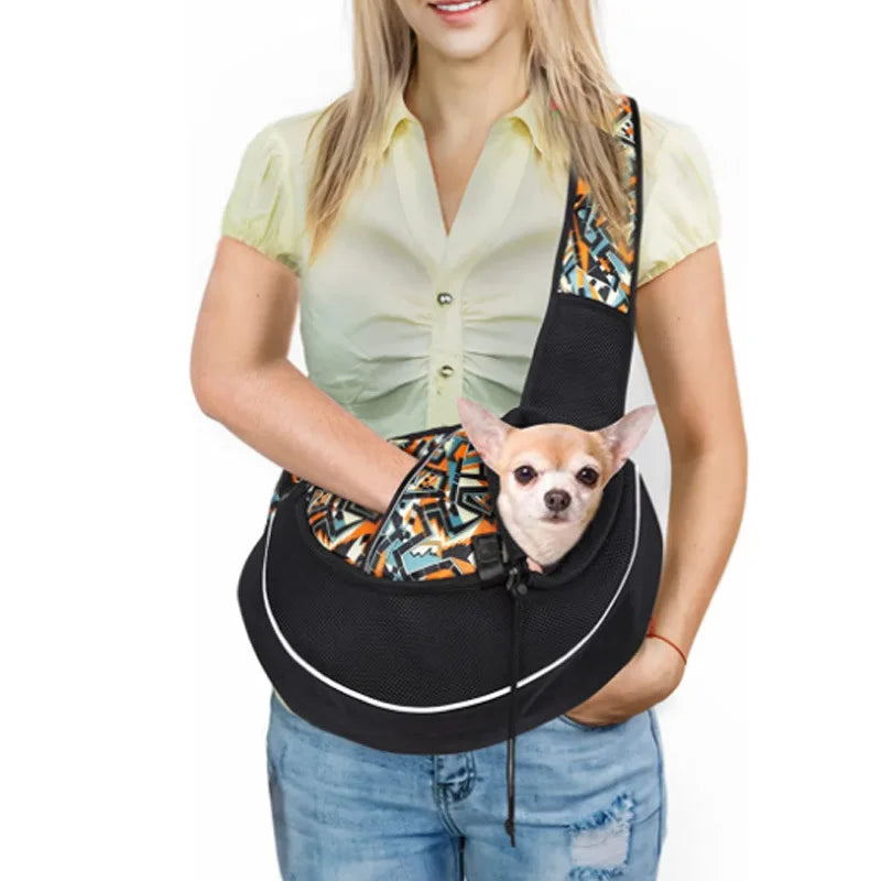 Pet carrying Bag Go out Small and medium-sized straddle hand bag Cat and dog travel bag Breathable and comfortable pet bag