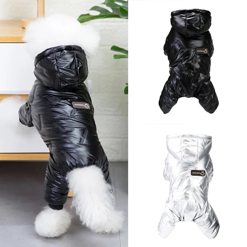 Waterproof Dog Winter Ovrall Clothes Jacket Windproof Outdoor Lightweight Pet Dog Coat Jacket for Small Medium Large Chihuahua