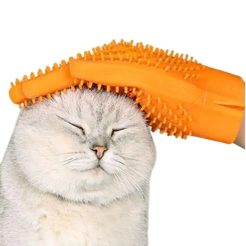 Silicone Pet Grooming Glove Double Sides Cat Dog Hair Remover Brush Comb Deshedding Bathing Washing Cleaning Supplies Comb Dog