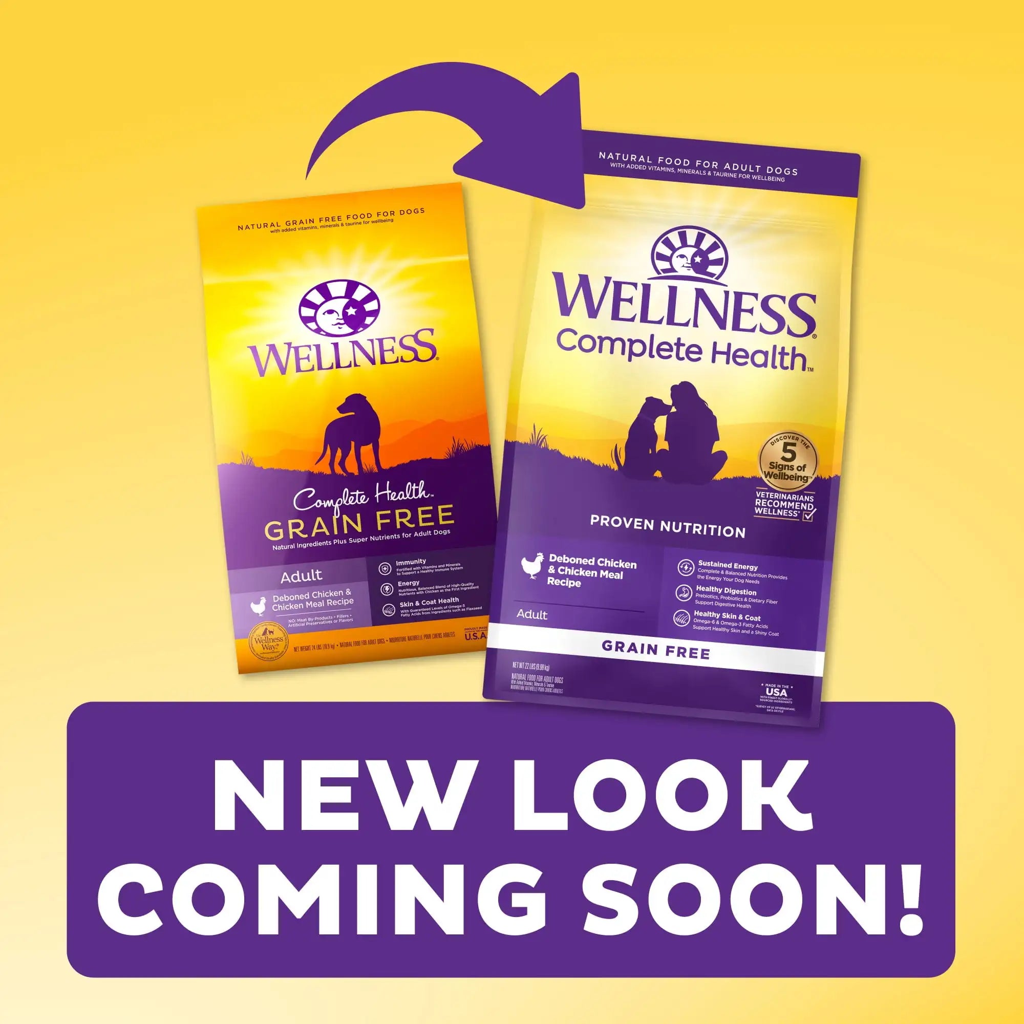 Wellness Complete Health Natural Grain Free Dry Dog Food, Chicken Recipe, 24-Pound Bag