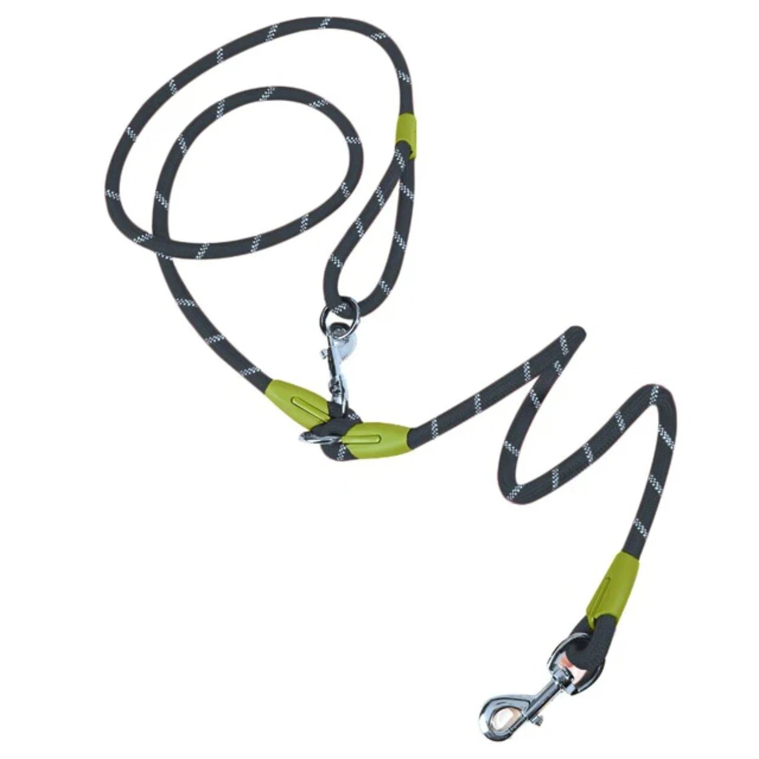 Reflective Nylon Leashes Pet Dogs Chain Traction Rope Leads Running Free Hands Rope Chain Small Large Dogs Studded dog collar
