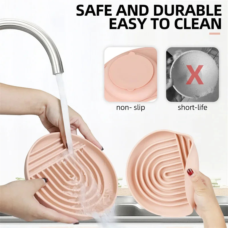 Pet Slow Food Bowl Cat Anti-Knockover Anti-Slip Food Bowl Puppy Anti-choking Silicone Feeder Toy Dog Cat Food Plate Pet supplies