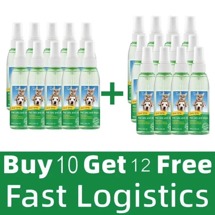 Pet Tooth Cleaner Spray for Dogs and Cats To Remove Bad Breath Mouth Cleaner Breath Fresher Spray