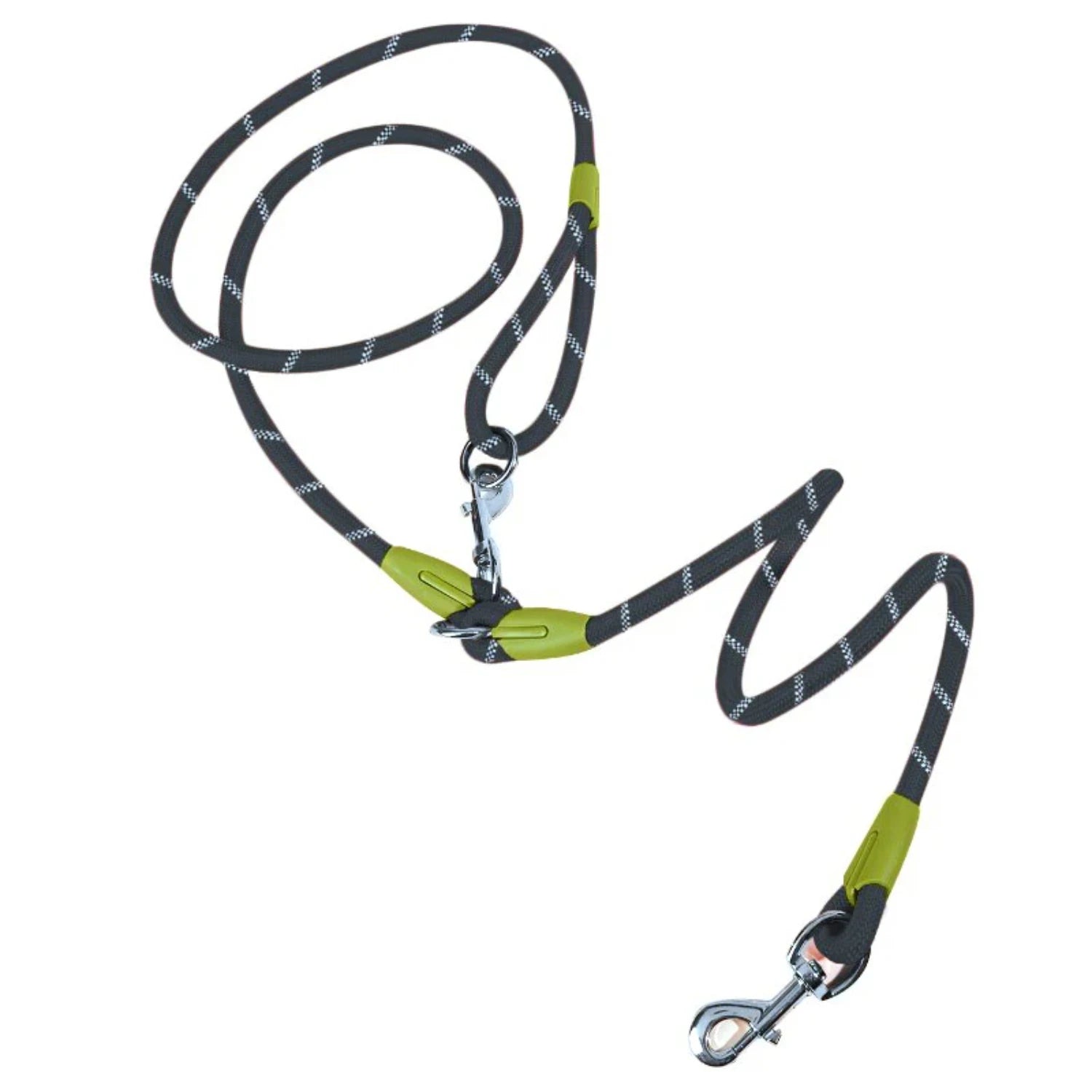 Reflective Nylon Leashes Pet Dogs Chain Traction Rope Leads Running Free Hands Rope Chain Small Large Dogs Studded dog collar