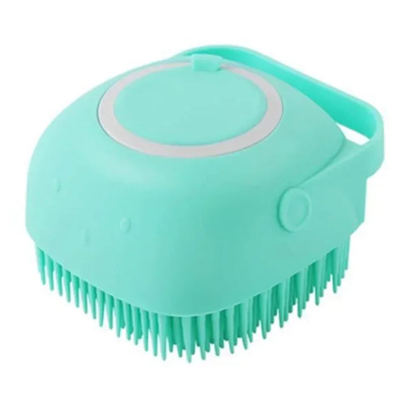 Pet cat and dog silicone bath brush massage care soft bath brush can fill liquid bath ball brush pet accessories dog cat tool