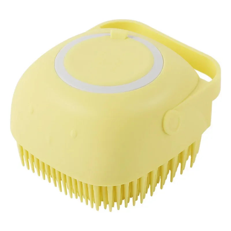 Pet cat and dog silicone bath brush massage care soft bath brush can fill liquid bath ball brush pet accessories dog cat tool