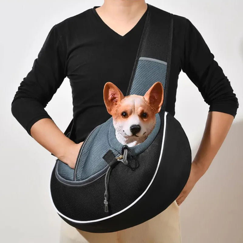 Pet carrying Bag Go out Small and medium-sized straddle hand bag Cat and dog travel bag Breathable and comfortable pet bag
