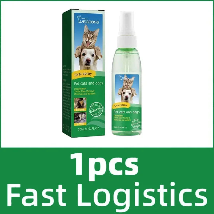 Pet Tooth Cleaner Spray for Dogs and Cats To Remove Bad Breath Mouth Cleaner Breath Fresher Spray