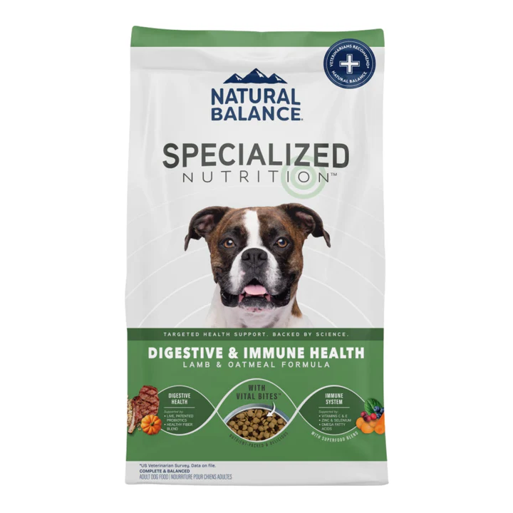 Natural Balance Pet Foods Specialized Digestive & Immune Dry Dog Food Lamb & Oatmeal, 1ea/3.5 lb