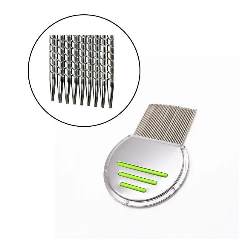 Stainless Steel Comb Dog Cat floating Hair Flea Lice Nit Removal Thread Teeth Knotting Brush Pet Massage Grooming Accessories