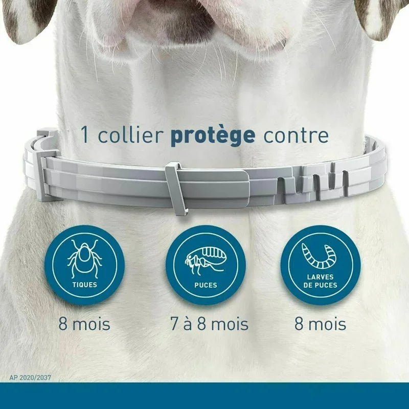Anti Flea Ticks Collar for Dogs & Cats - Repellent Pet Collar against Fleas, Ticks, and Mosquitoes - Large Dog & Puppy Accessori