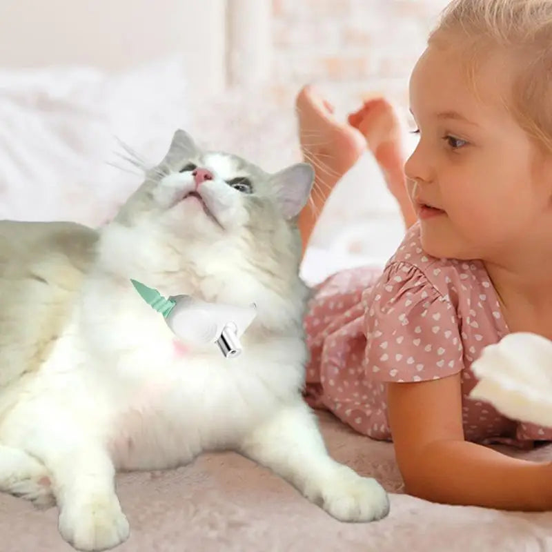 Wearable Automatic Cat Toys with laser Interactive Self Entertainment Laser Cat Teasing Collar Intelligent LED Indoor Cat Toy