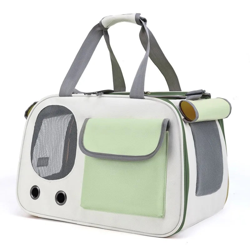 Portable Dog And Cat Bag, New Pet Bag, Summer Cat Outdoor Bag, Large Capacity Breathable Single Shoulder Diagonal Cross Bag