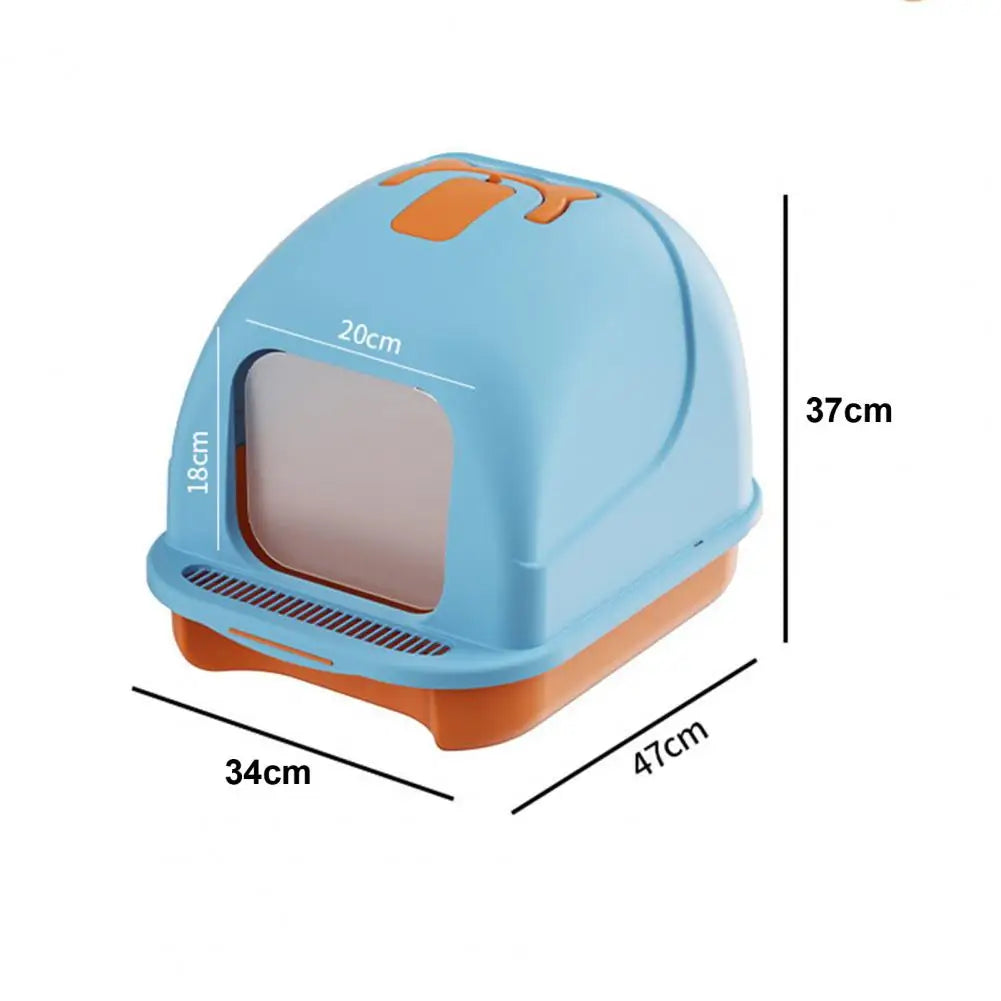 90 Degree Lift Cat Litter Box Spacious Enclosed Cat Litter Box with Lid Scoop Kitten Toilet Tray Easy to Clean Pet Supplies Cat