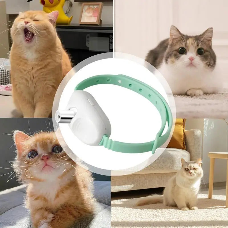 Wearable Automatic Cat Toys with laser Interactive Self Entertainment Laser Cat Teasing Collar Intelligent LED Indoor Cat Toy
