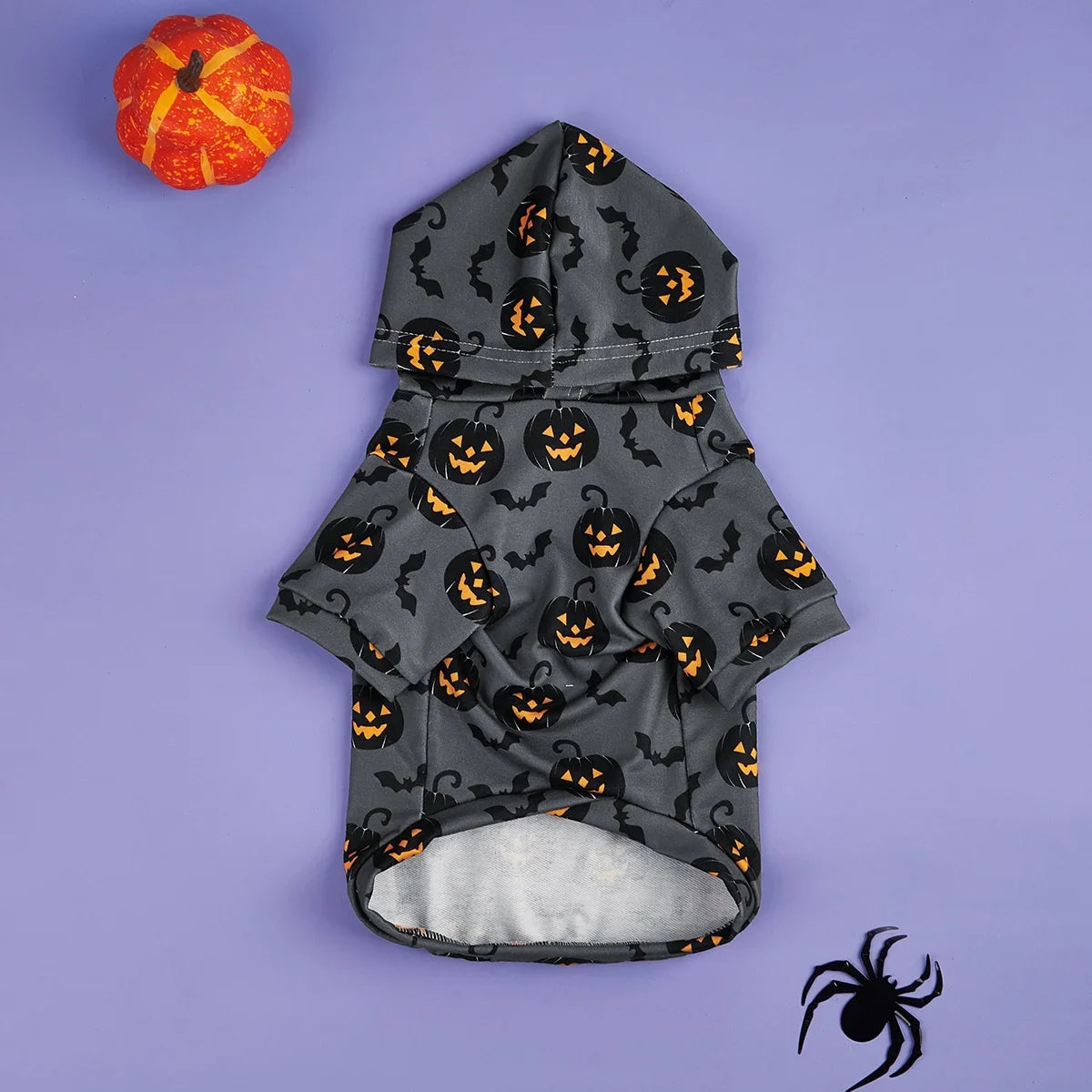 Dog Hoodie Halloween Shirts Clothes Dog Doggy Cool Pumpkin and Bat Pattern  Dog Clothes Dog Sweatshirts Apparel Pet Turtleneck