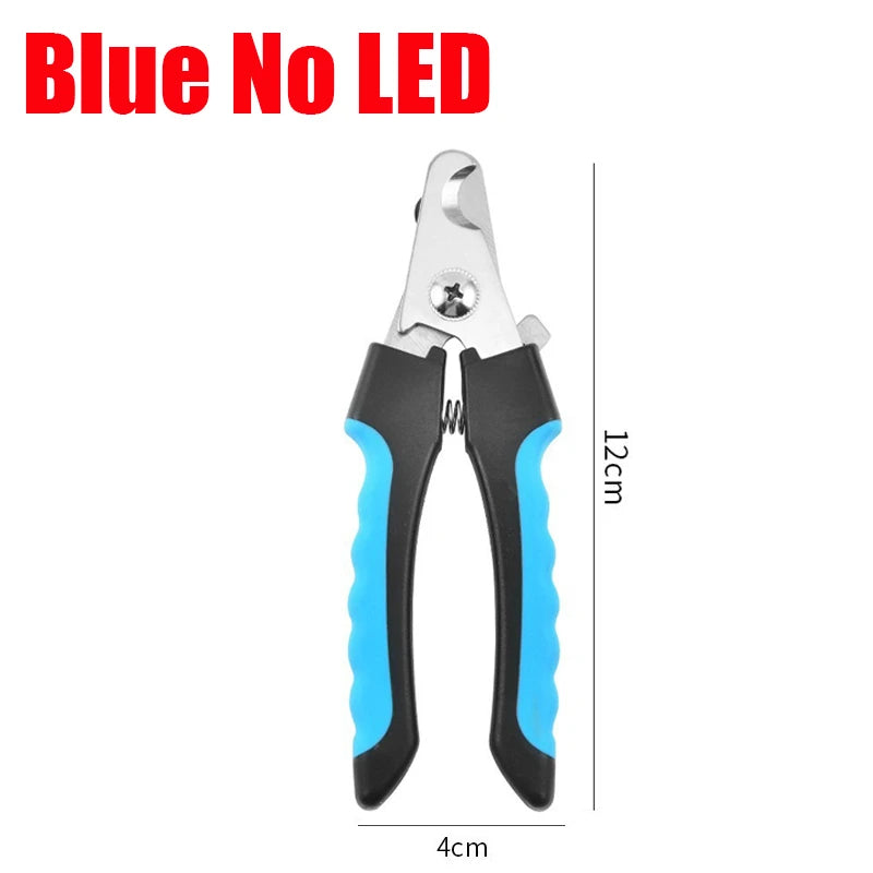 Professional Pet Nail Clippers with Led Light Pet Claw Grooming Scissors for Dogs Cats Small Animals Paw Nail Trimmer Pet Supply