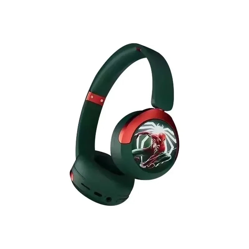 Disney Earphones Bluetooth Foldable Wireless Headsets Spider Man HIFI Stereo Sound Headphone for Marvel Kids Anime Cartoon KA506