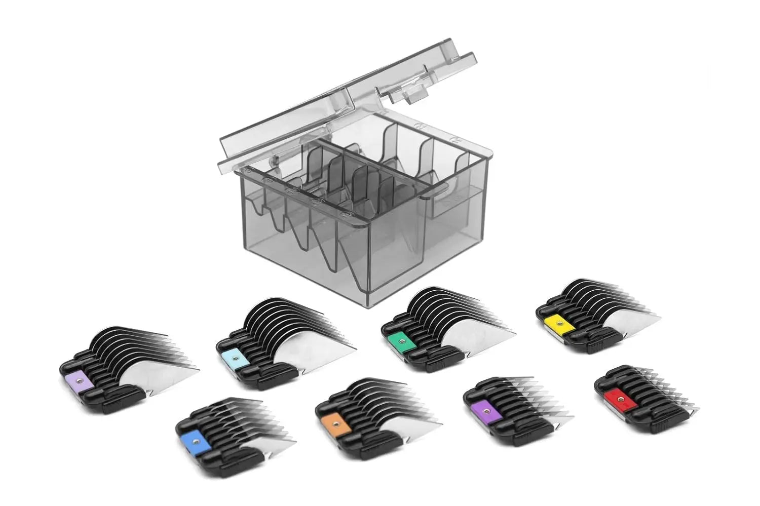 Professional Animal Stainless Steel Comb Set for A5-style Detachable Blade Clippers, Dogs, Cats, and Horses