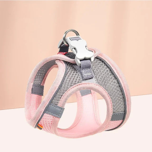 Breathable Cat Harness Vest Adjustable Kitten Chest Strap Reflective Puppy Pet Harness and Leash Belt Set for Small Dog Stuff