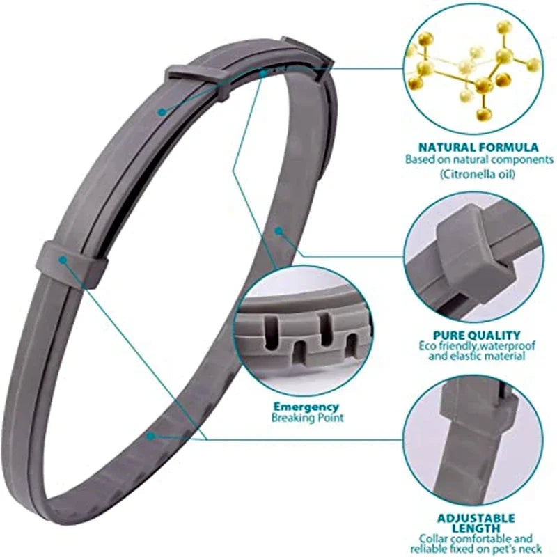 Anti Flea Ticks Collar for Dogs & Cats - Repellent Pet Collar against Fleas, Ticks, and Mosquitoes - Large Dog & Puppy Accessori