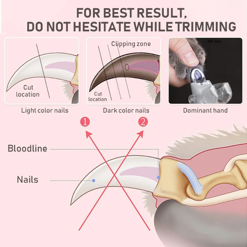Cat Nail Clipper for Dogs Pet Products Dog Nail Clippers Dog Grooming Equipment Accessories Grinder Trimmer Cutter Supplies Home
