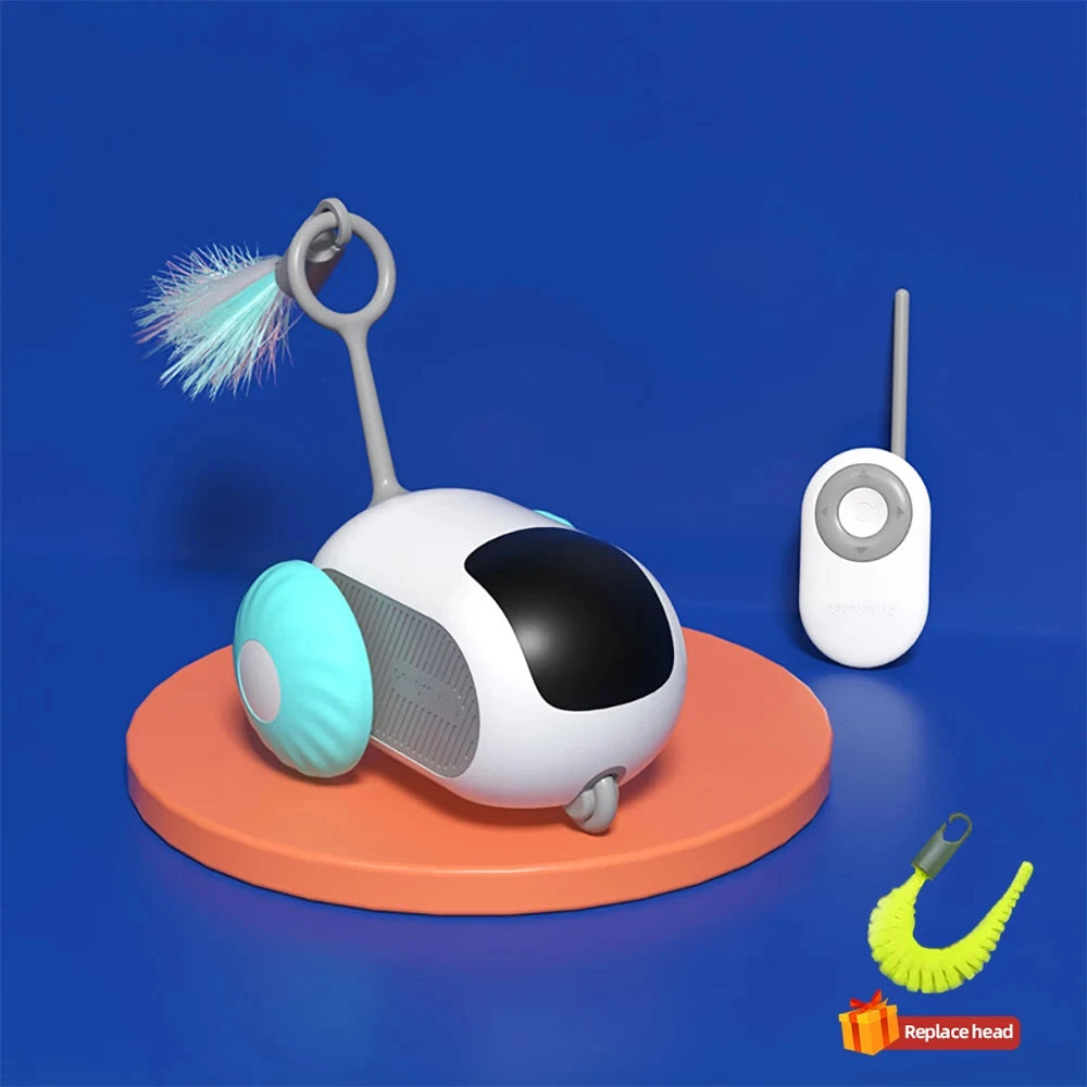 Remote Control Cat Toy Smart Car Interactive Cat Toy Self Play Automatic Moving Cat Toy for Cats Boredom Busters Fun Cat Toy
