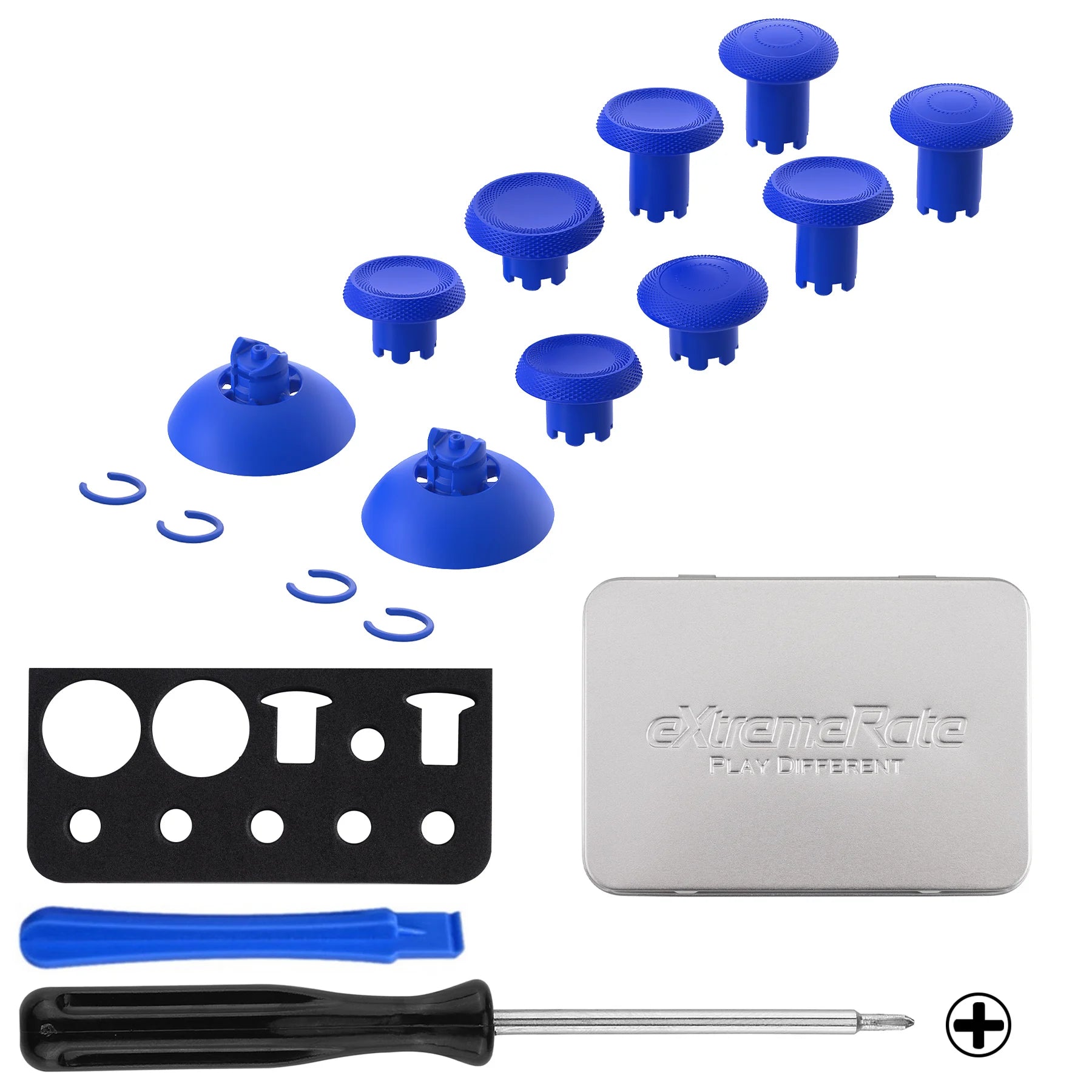 eXtremeRate ThumbsGear V3 Interchangeable Ergonomic Thumbsticks for ps5 Controller, Replacement Analog Thumb Sticks for ps4