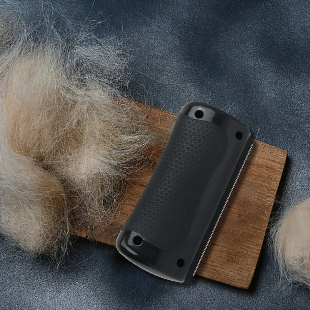 Pet Deshedding Brush Pet Fur Knot Cutter Deshedding Tool for Dogs & Cats with Long & Short Fur