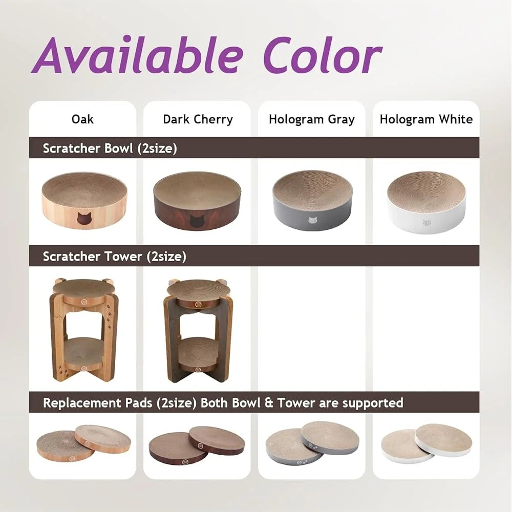 Cat Scratching Post Tower Indoor Scratcher Cats Reversible Lounge Cardboard Eco Friendly Cat Claw Strengthening Comfort