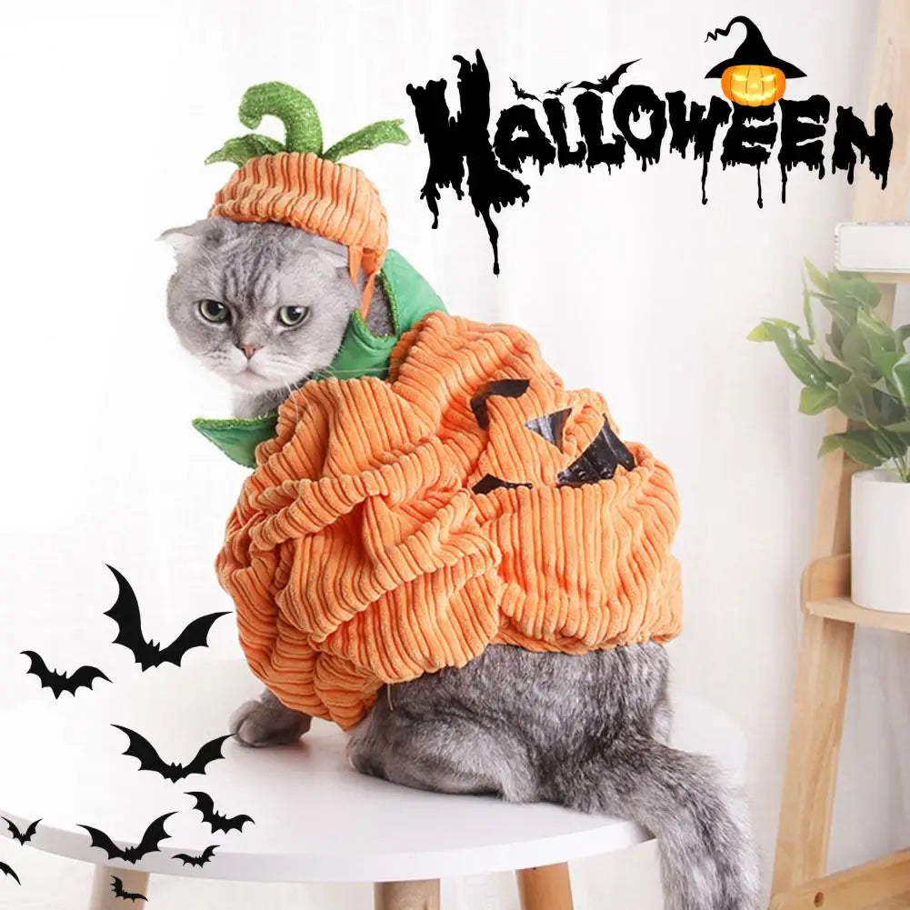 Soft Comfortable Pet Suit Pet Suit with Ear Hole Design Funny Comfortable Halloween Pet Costumes for Small Dogs Cats Kittens