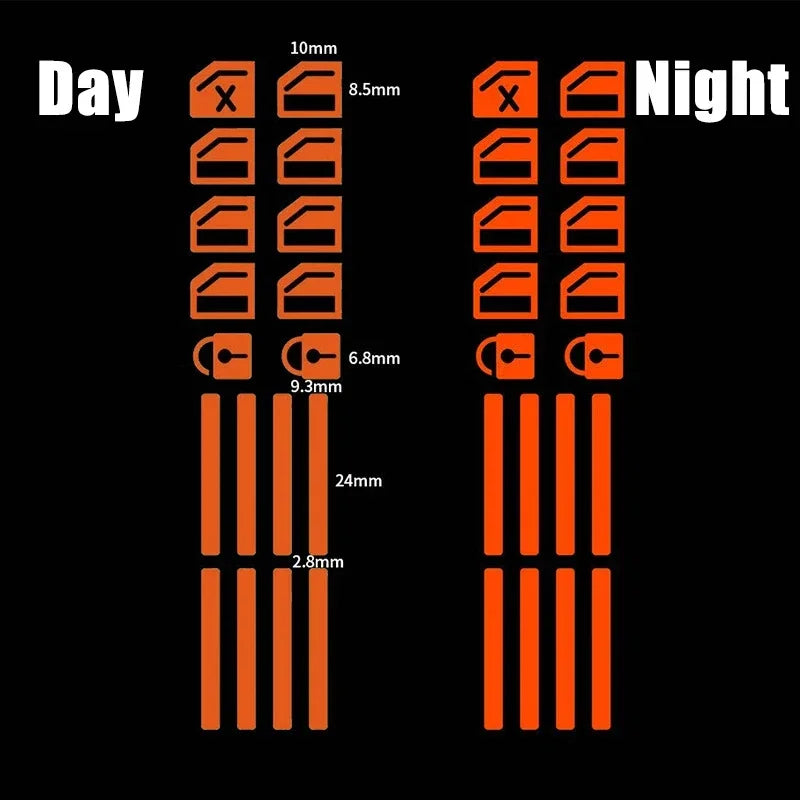 18Pcs/set Car Luminous Door Window Lift Button Stickers Car Windows Control Panel Decals Car Interior Sticker Auto Accessories