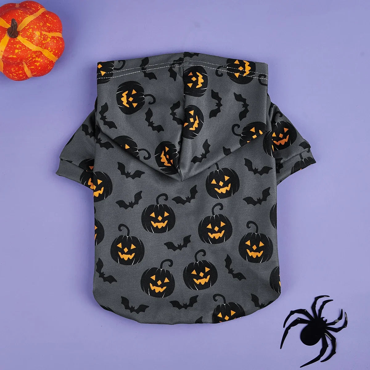 Dog Hoodie Halloween Shirts Clothes Dog Doggy Cool Pumpkin and Bat Pattern  Dog Clothes Dog Sweatshirts Apparel Pet Turtleneck