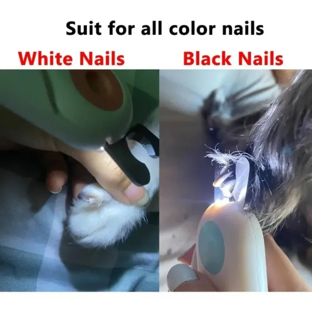 Professional Pet Nail Clipper LED Light Pet Nail Clipper Claw Grooming Scissors for Cats Small Dogs Scissors Cat Accessories