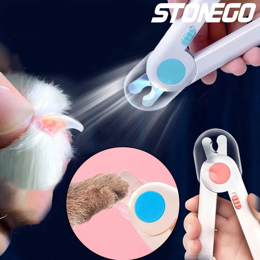 Professional Pet Nail Clipper LED Light Pet Nail Clipper Claw Grooming Scissors for Cats Small Dogs Scissors Cat Accessories
