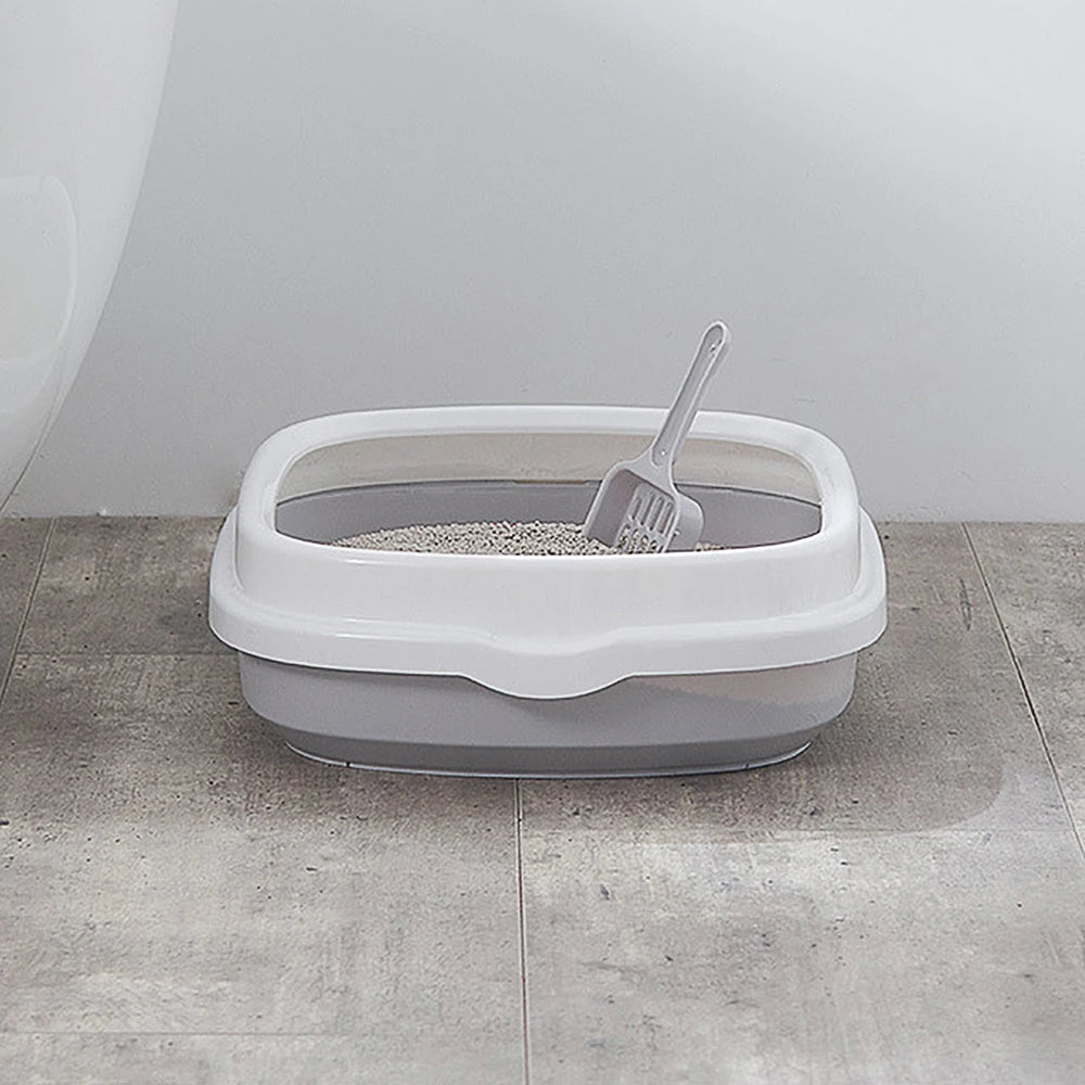 Excrement Training Sand Litter Box Anti-Splash Dog Toilet Cat Dog Tray with Scoop 1 Set Pet Toilet Bedpan Cat Litter Box