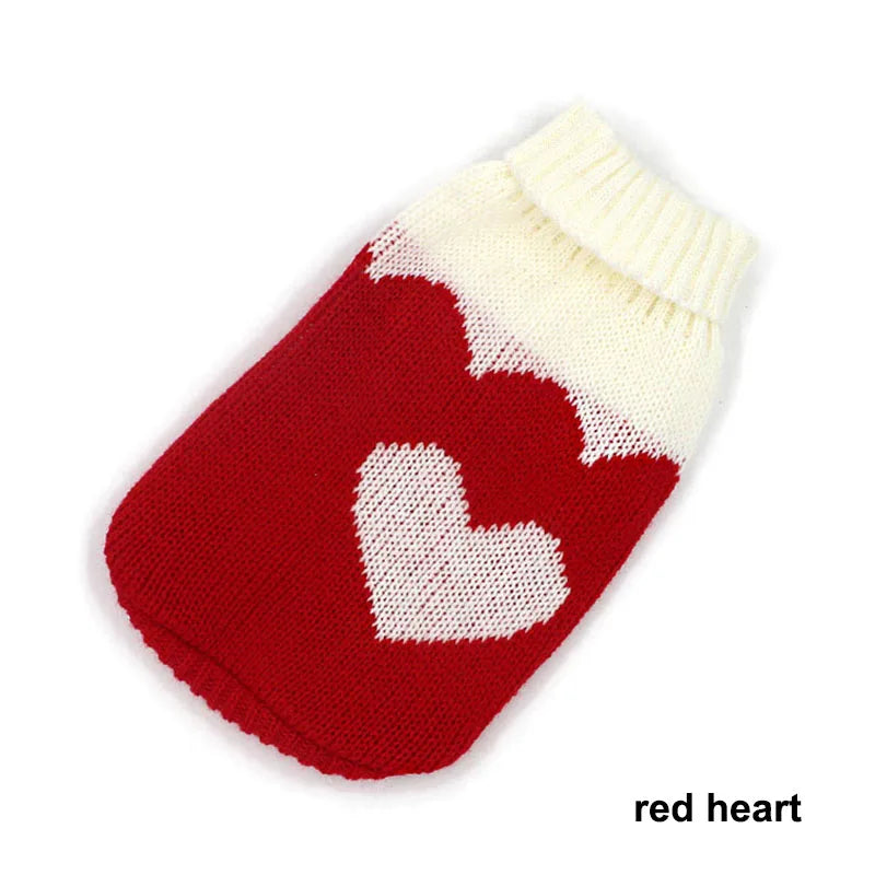 Warm Pet Clothes for Cats Small Dog Sweater Hoodies Coat Winter Pet Knitted Clothing for Dogs Chihuahua Cartoon Costume Apparels