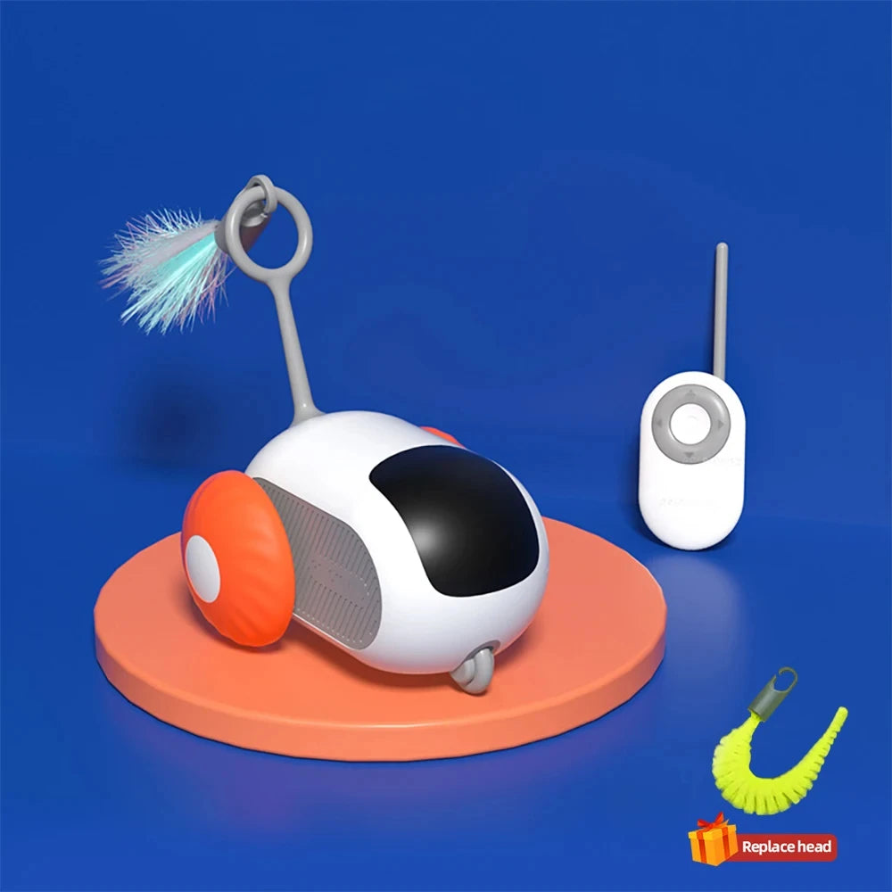 Remote Control Cat Toy Smart Car Interactive Cat Toy Self Play Automatic Moving Cat Toy for Cats Boredom Busters Fun Cat Toy