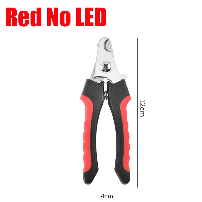 Professional Pet Nail Clippers with Led Light Pet Claw Grooming Scissors for Dogs Cats Small Animals Paw Nail Trimmer Pet Supply