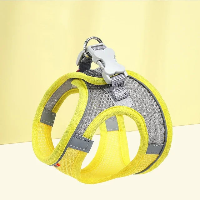Breathable Cat Harness Vest Adjustable Kitten Chest Strap Reflective Puppy Pet Harness and Leash Belt Set for Small Dog Stuff