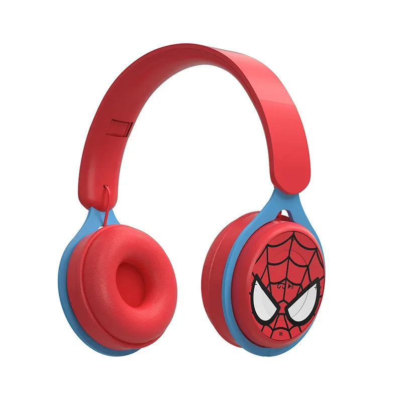 Disney Headphones Foldable HIFI Sound Bluetooth Headsets Spider-Man Series Wireless Earphones Bluetooth for Kids Anime Cartoon