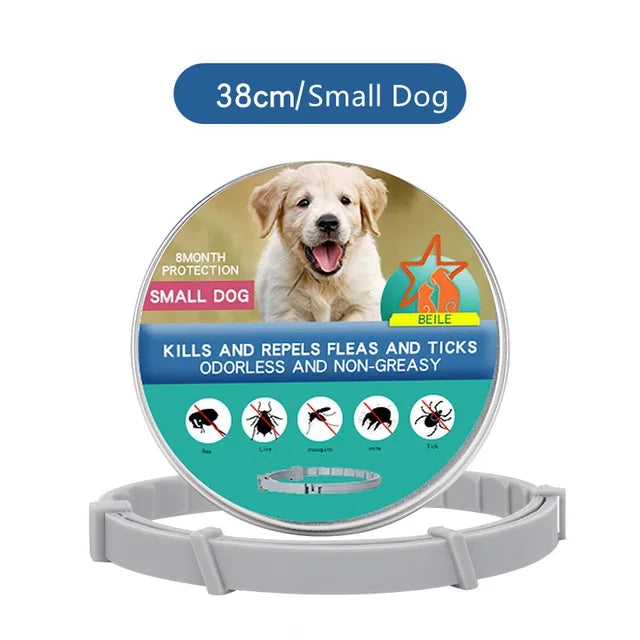 Anti Flea Ticks Collar for Dogs & Cats - Repellent Pet Collar against Fleas, Ticks, and Mosquitoes - Large Dog & Puppy Accessori