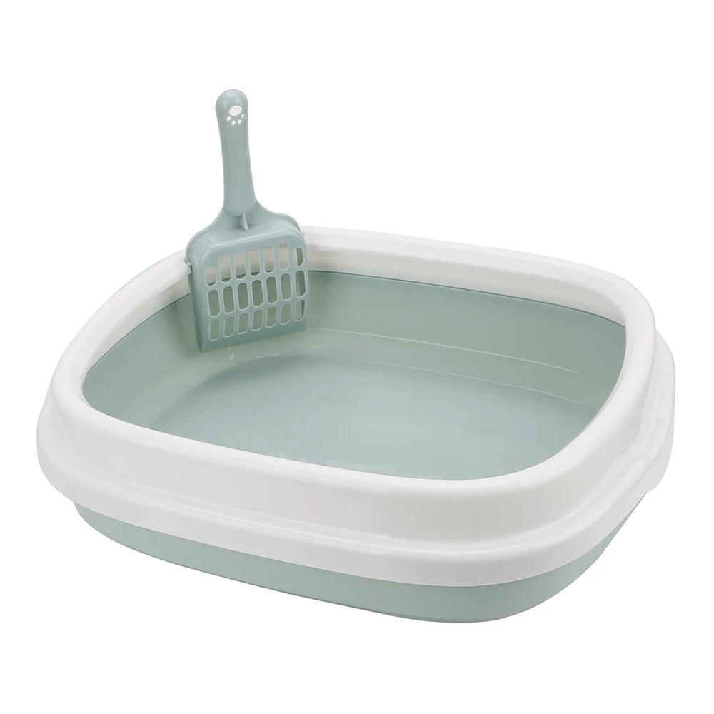 Excrement Training Sand Litter Box Anti-Splash Dog Toilet Cat Dog Tray with Scoop 1 Set Pet Toilet Bedpan Cat Litter Box