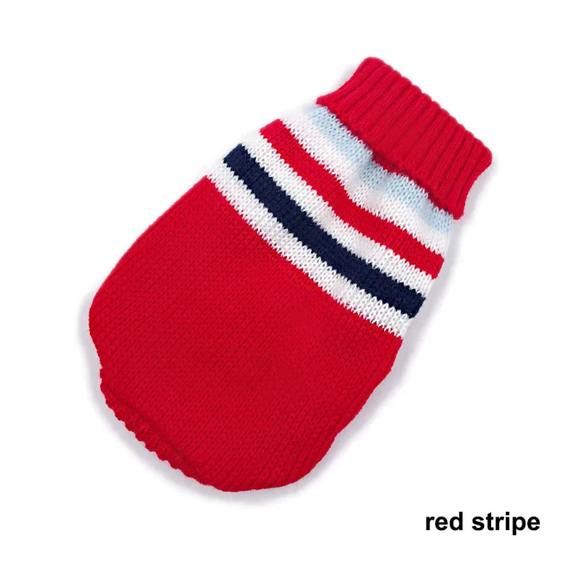 Warm Pet Clothes for Cats Small Dog Sweater Hoodies Coat Winter Pet Knitted Clothing for Dogs Chihuahua Cartoon Costume Apparels