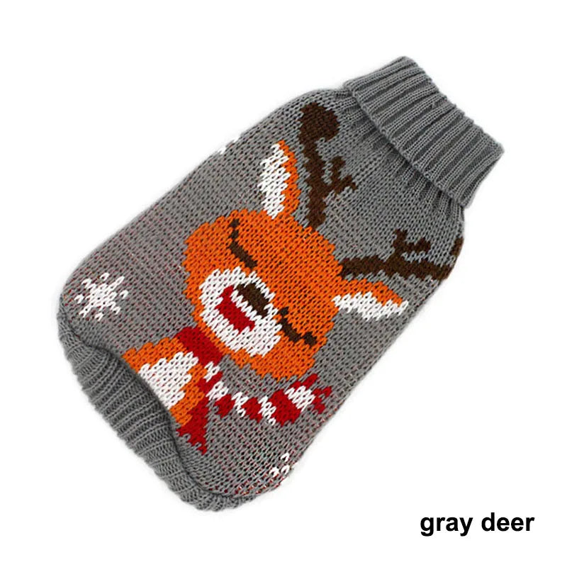 Warm Pet Clothes for Cats Small Dog Sweater Hoodies Coat Winter Pet Knitted Clothing for Dogs Chihuahua Cartoon Costume Apparels