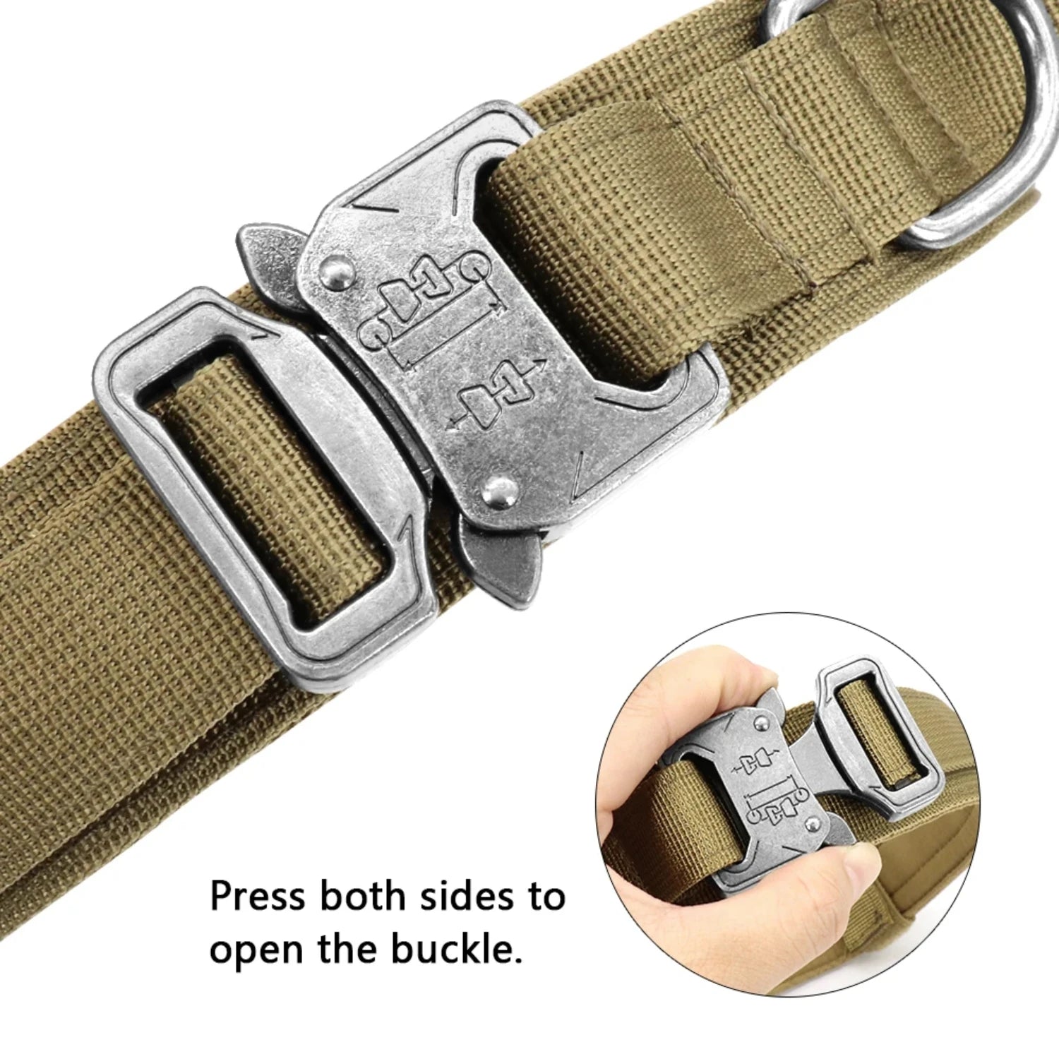 High-Quality Durable Military Tactical Collar and Bungee Leash Set for Medium and Large Dogs - Crafted with Top-Quality Rugged N