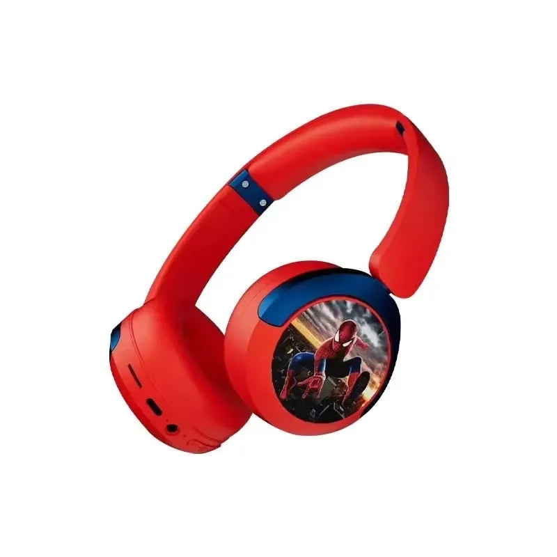 Disney Earphones Bluetooth Foldable Wireless Headsets Spider Man HIFI Stereo Sound Headphone for Marvel Kids Anime Cartoon KA506